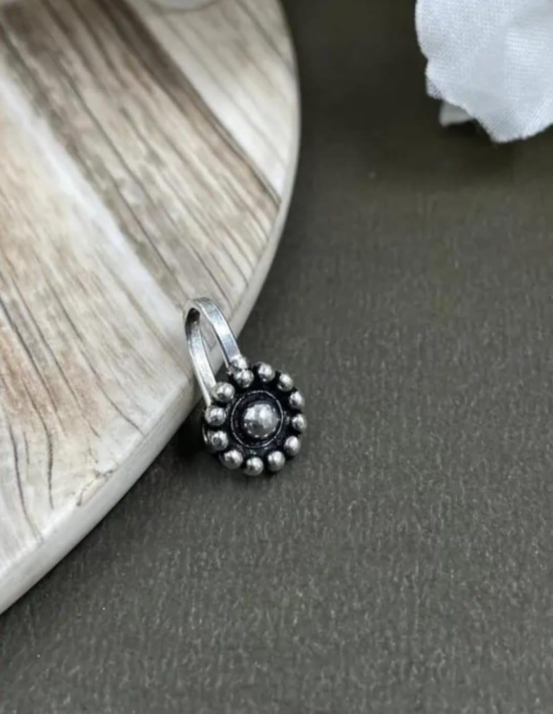 Oxidised Silver Layered Statement Necklace Set with Sun Pendant