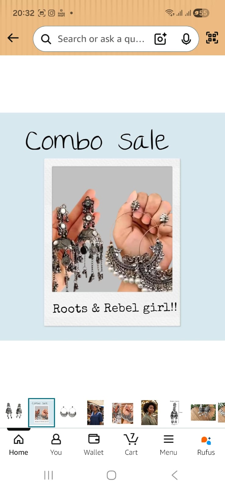 Oxidised Coin Jhumka Earrings – Statement Earrings